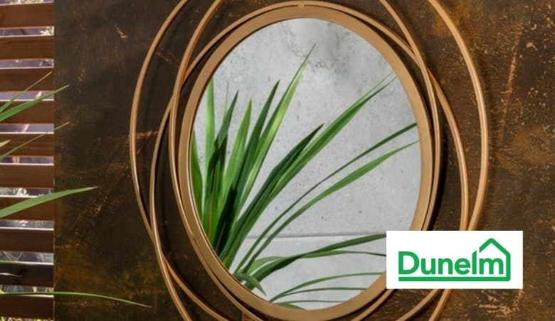 Dunelm Luxe Round Indoor Outdoor Wall Mirror