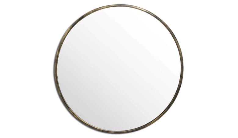 Hill Interiors Antique Brass Round Wall Mirror cm x cm By Choice Furniture Superstore