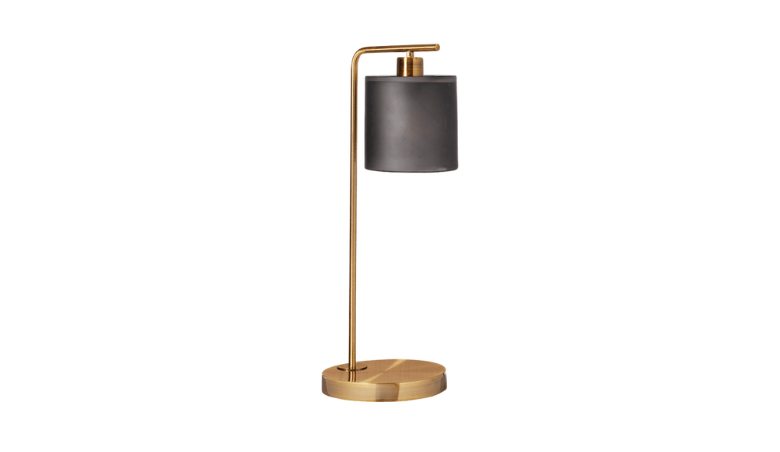Claudette Table Lamp - Soot, Table Lamps, Glass By OKA