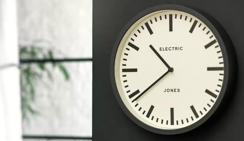 Jones Electric Wall Clock - GreynBy Argos