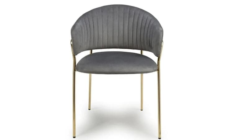 Maya Brushed Velvet Dining Chair Sold in Pairs - Â£200
