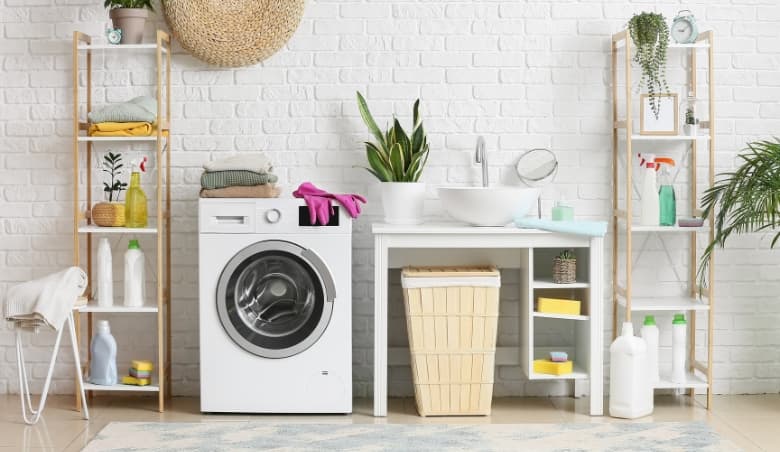 Winter Laundry Room Ideas image via Shutterstock