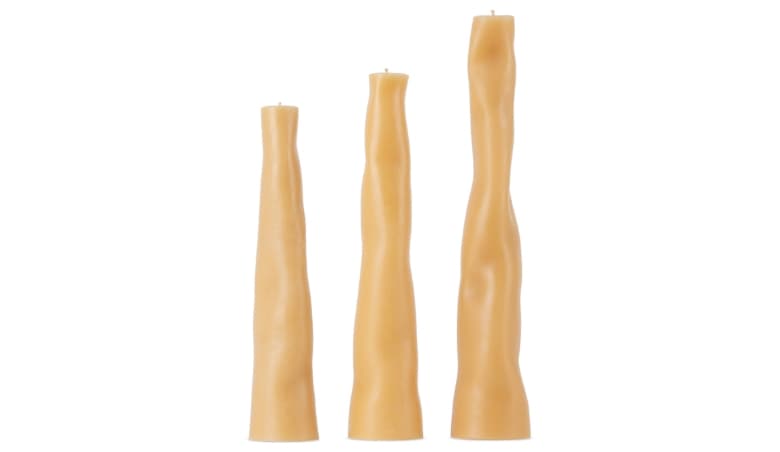 SSENSE HANDS Yellow Wobble Candle Set