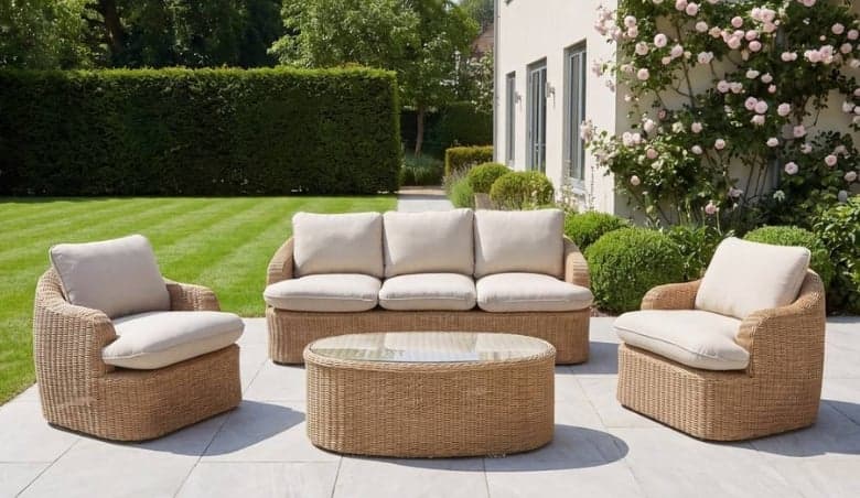Artemis Home Bellora Outdoor Lounge Conversation Set in Cream by Debenhams