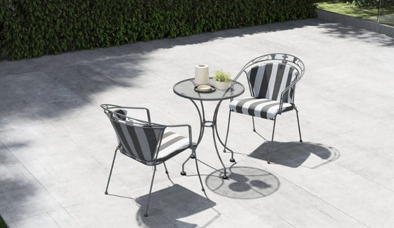 Pacific Elegance 2 Seater Metal Garden Bistro Set By Habitat