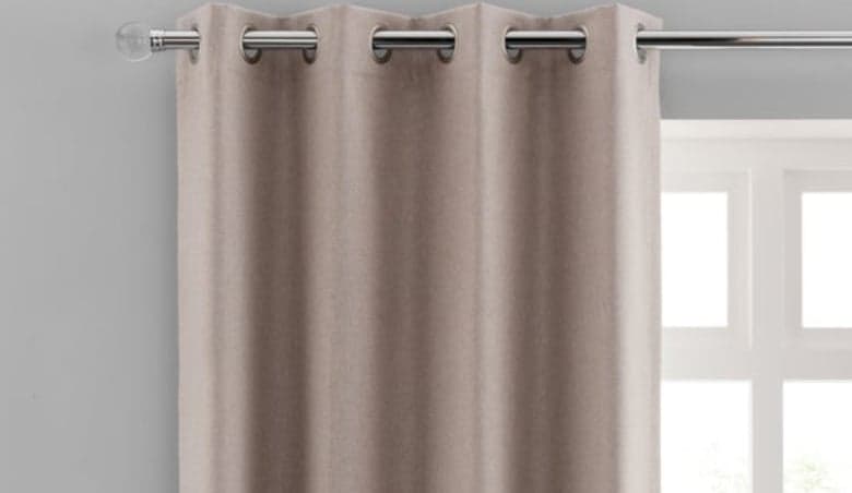 Luna Brushed Eyelet Curtains by Dunelm