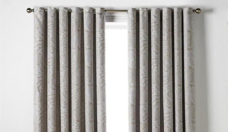 Ferndown Blackout Curtains Thermal Efficient Ring Top Header in Cream by Debenhams