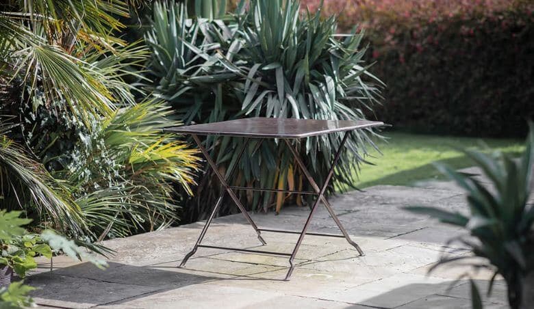 Ekete Iron Bistro Table - Large by Nkuku