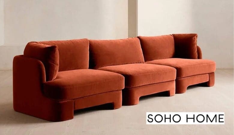 Soho Home - Rust Odell Modular Sofa - Blog
