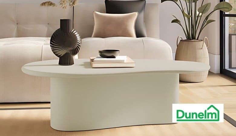 Rana Concrete Coffee Table by Dunelm