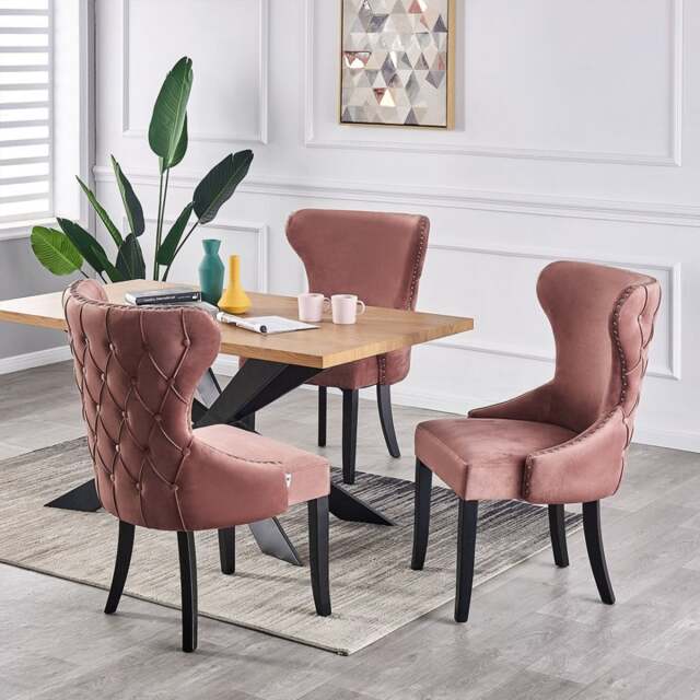 Assets product images pnhome gbpnhomeohxnvgvsei mayfair duke lux dining set colour pink pack set of table colour medium