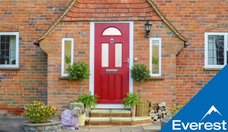 Everest Red Front Door
