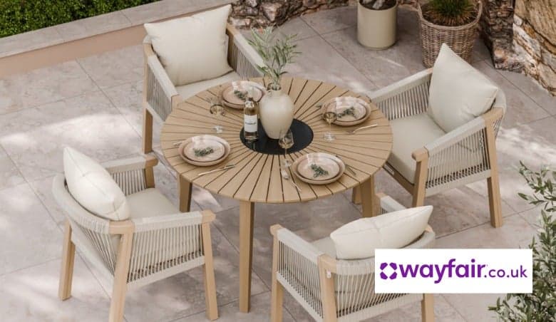 Roma 4 Seater Rope Dining Set by Wayfair