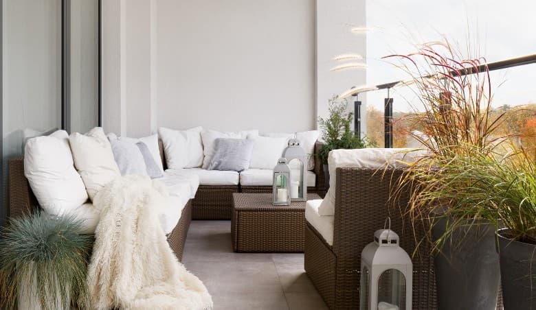 Cushions on Balcony