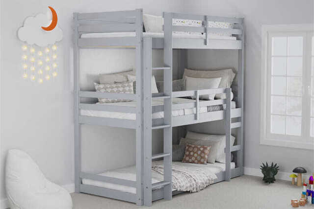 Assets product images mattressnextday gbmtrnxtrrgoiiis birlea tressa grey kids triple bunk bed single medium