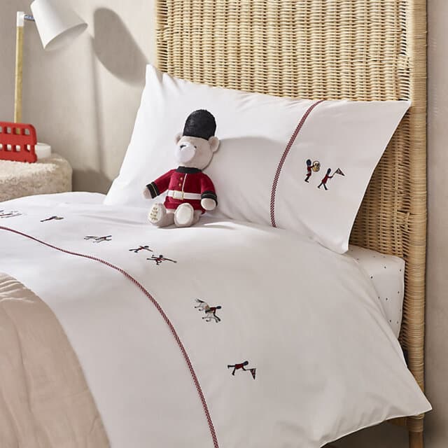 Assets product images the white company gbwhtcomotwoypq the white company pure cotton embroidered london parade bed linen set single whiteblue size single medium