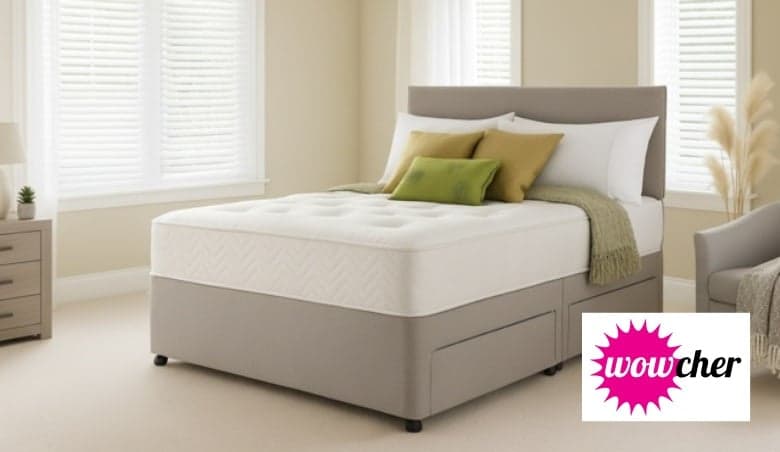 Divan Bed with Memory Foam & Storage by Wowcher >