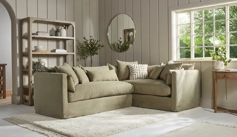 Linen Sofa >