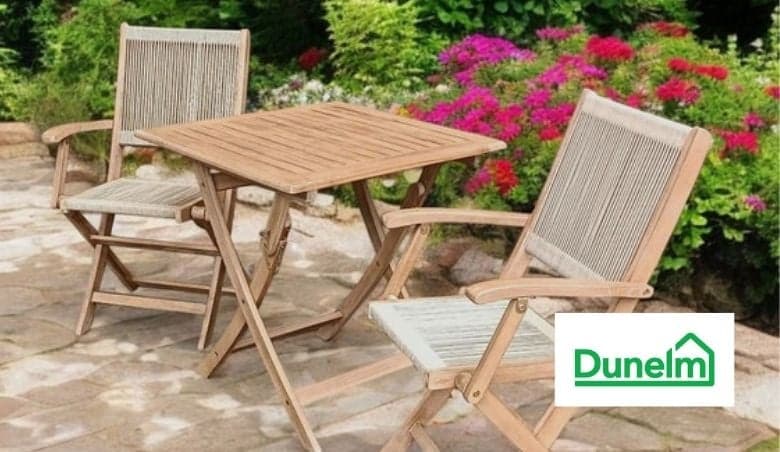 London Square Folding Outdoor Bistro Set by Dunelm >