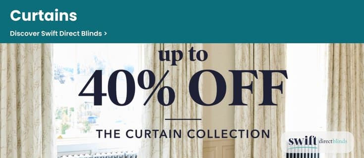Curtains from Swift Direct Blinds
