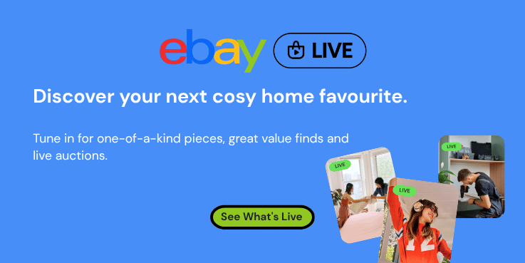 eBay Live Cushions & Throws Mid Page Banner Mobile