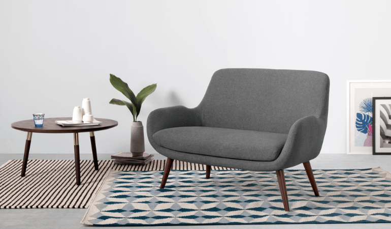 Moby 2 Seater Sofa, Marl Grey by Made.com