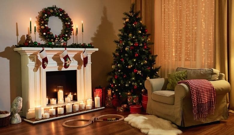Traditional Christmas Scene