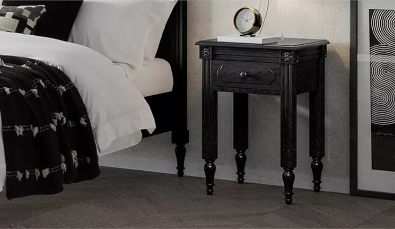 Casterton Bedside Table By Feather u0026 Black
