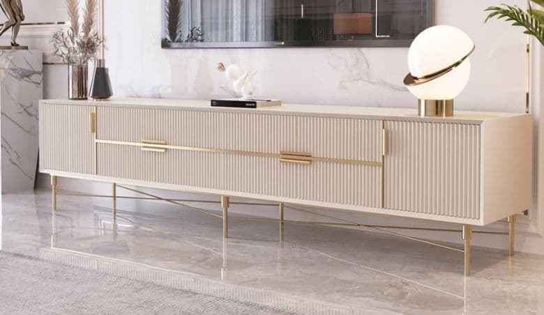 Modern Off White TV Stand by Homary via uFurnish.com