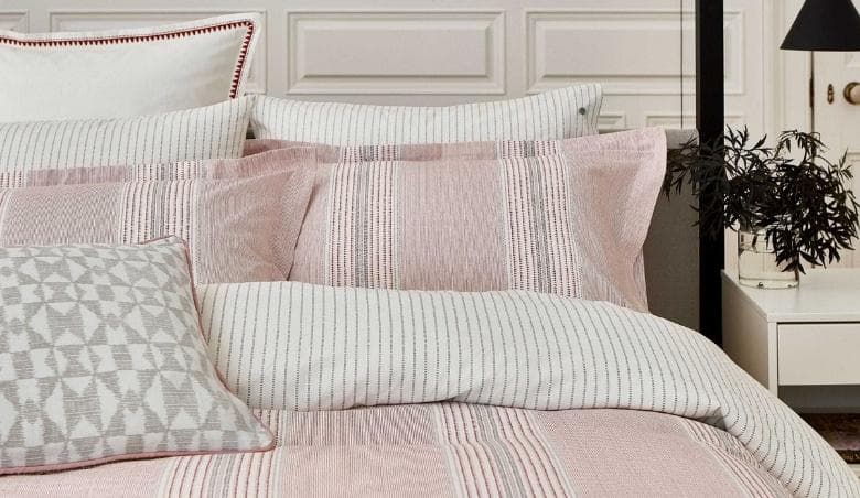 Kala Kingsize Duvet Cover, Coral by Bedeck Home