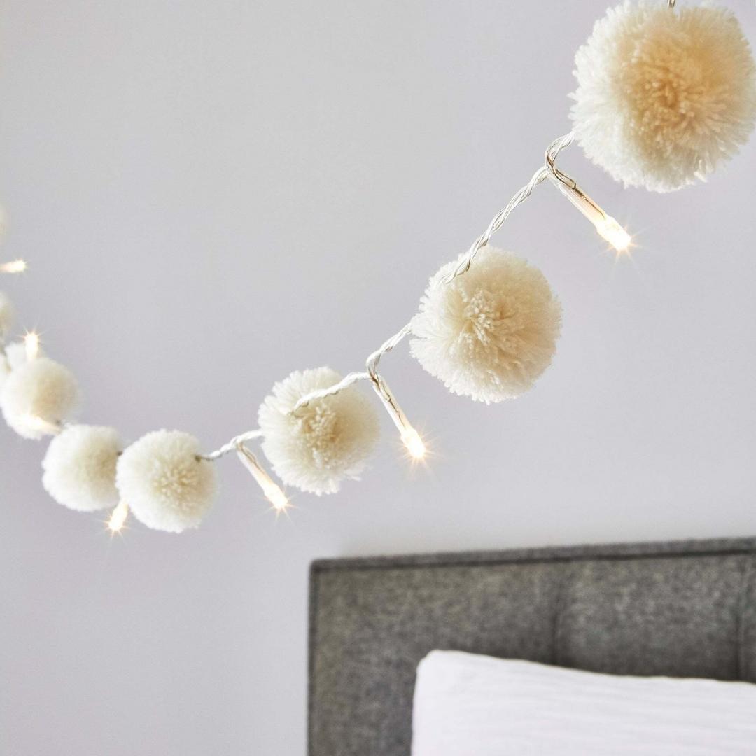 Pom pom fairy lights