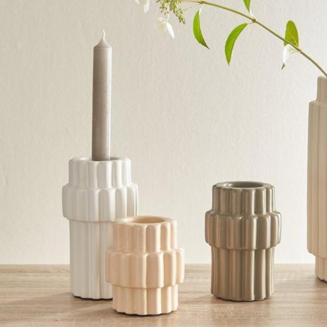 Scandi candle holders