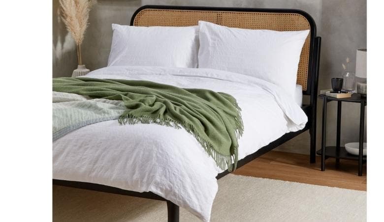 Stepped Waffle Duvet Cover Set by John Lewis u0026 Partners