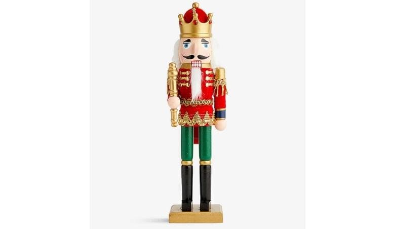 Nutcracker wooden Christmas decoration by Selfridges