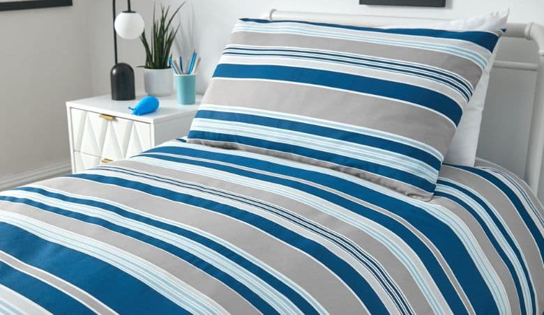 College Days Single Duvet Cover Set - Grey By Very