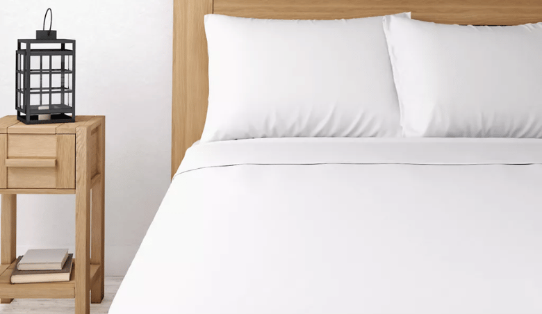 Bamboo Cotton Blend Sateen Flat Sheet By B&Q