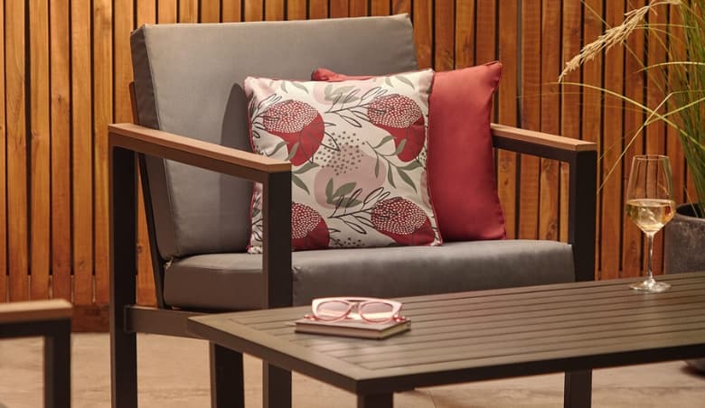 Set of 2 Botanical Outdoor Scatter Cushions by VonHaus