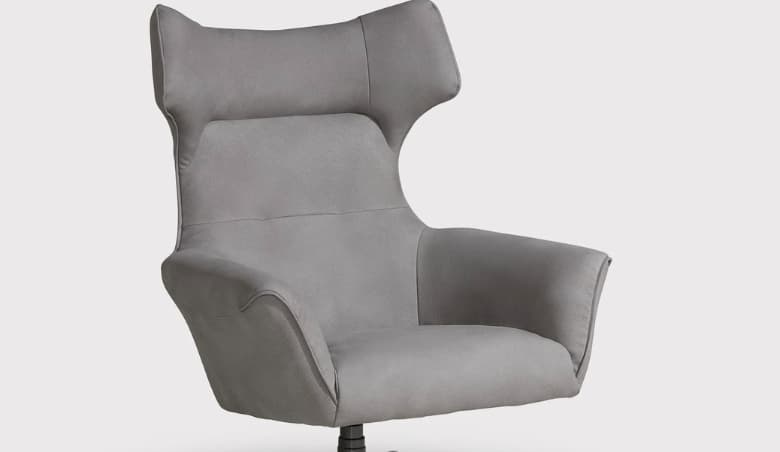 Jax Wing Chair Swivel, Grey by Barker u0026 Stonehouse
