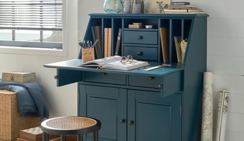 Betta Solid Pine Secretary Desk By La Redoute