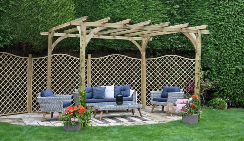 Forest Garden 3.6m x 3.6m Pergola By Argos