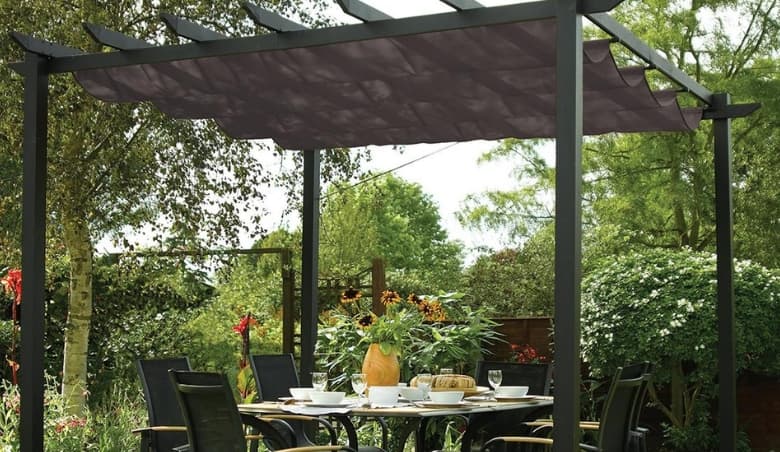 Rowlinson Latina 3 X 3M Grey Canopy By Very