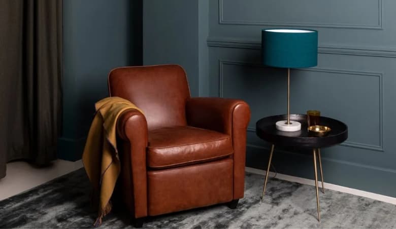 Barrington II Club Chair Tan Leather By Heal's