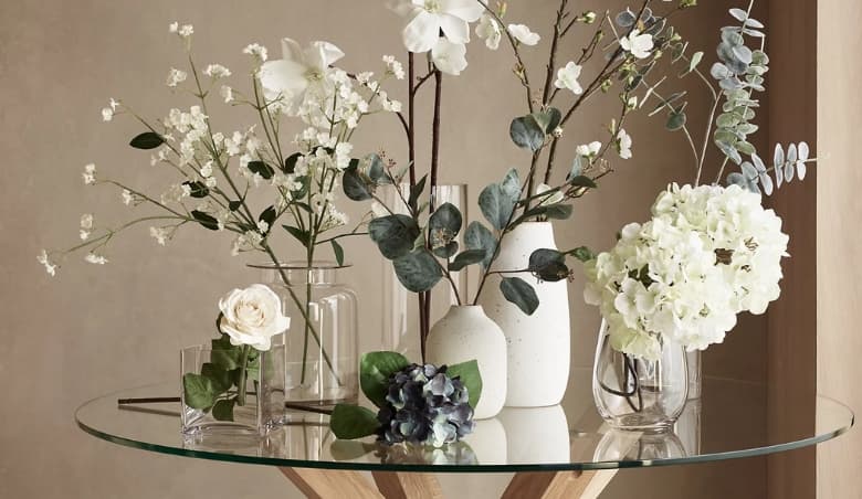 Mu0026S Large Cylinder Vase - Clear, ClearnBy Marks u0026 Spencer