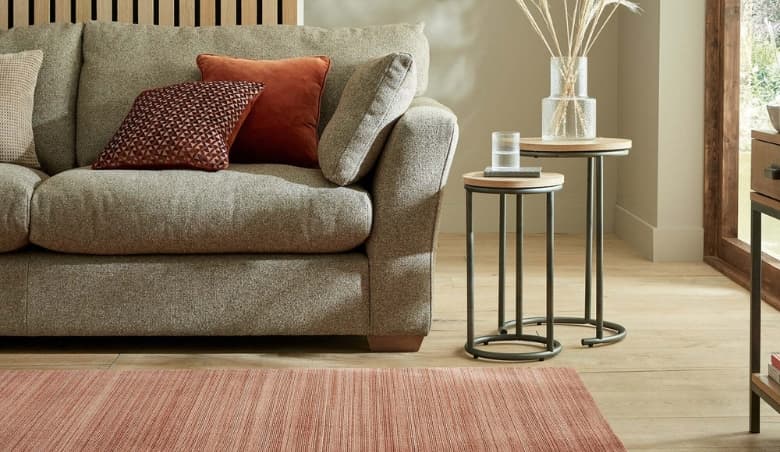 Calvi Marl Rug Calvi Terracotta By Dunelm