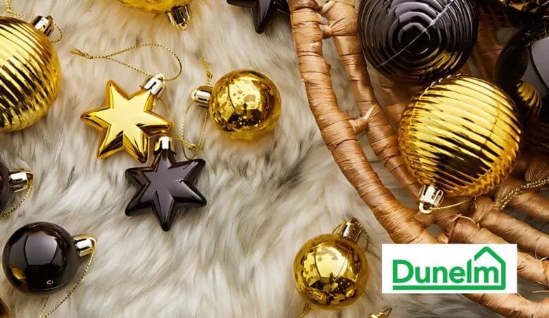 Dunelm - Pack of 50 Mixed Black & Gold Baubles