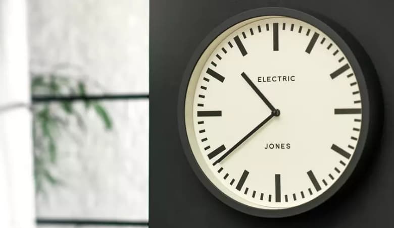 Jones Electric Wall Clock - GreynBy Argos
