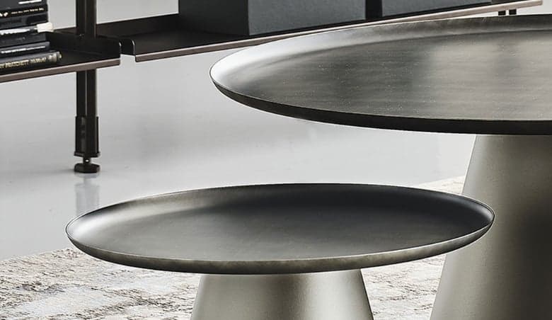 Cattelan Italia Amerigo Coffee Table 60xH34cm, Round, Grey - By Barker and Stonehouse.jpg