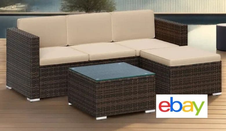 KMS Birchtree Rattan Furniture Set By eBay