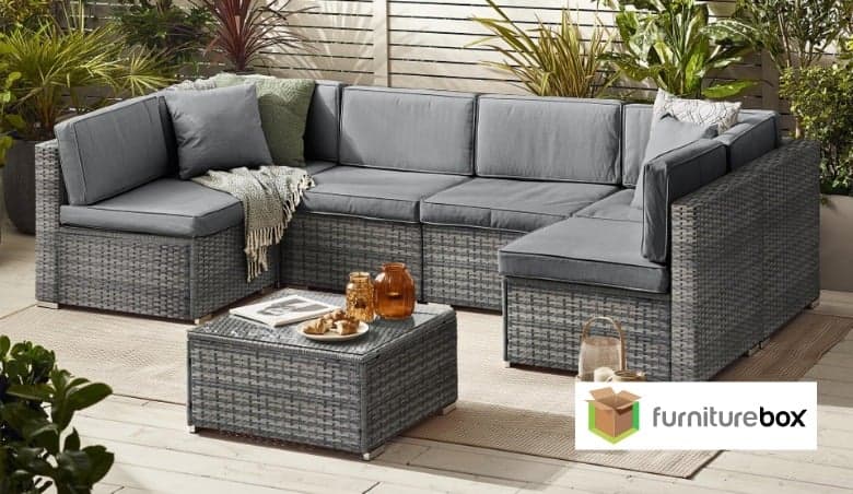 Orlando 6 Seat Modular Outdoor Sofa by Furniturebox
