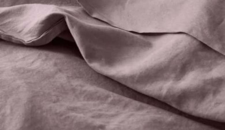 Elderberry 100% Linen Flat Sheet - King By Piglet in Bed